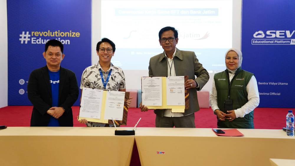 Bank Jatim dan SFT Jalin Kerja Sama Sistem Pembayaran Pendidikan Digital Terintegrasi