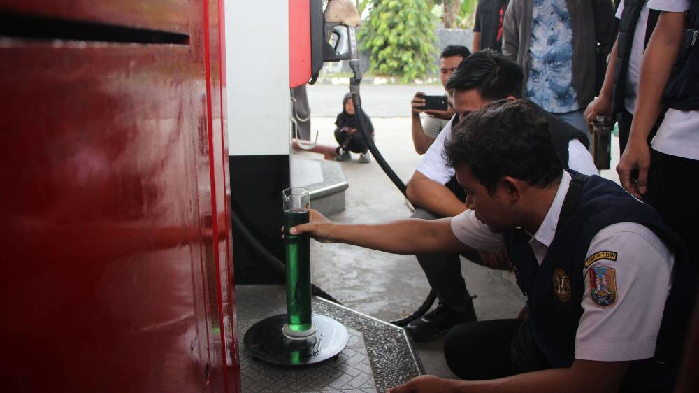 Respons Cepat Polres Tuban, Sidak SPBU Usai Ramai Isu Pertalite Bermasalah