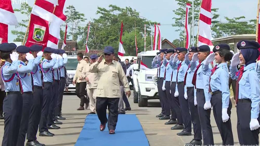 Kunjungan Kerja ke Malang, Presiden Prabowo Resmikan SMA Taruna Nusantara