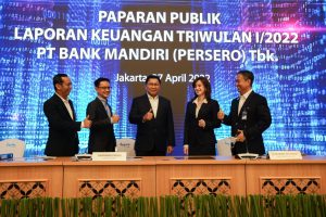 Kuartal I 2022 Tumbuh 70% YoY, Bank Mandiri Cetak Laba Rp 10 Triliun