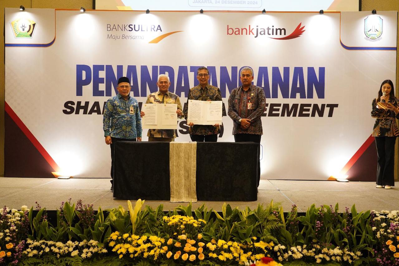 Tanda Tangani SHA, Bank Sultra Resmi Jadi Bank Kelima Yang Ber-KUB dengan Bank Jatim