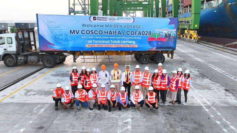 COSCO Pilih Terminal Teluk Lamong, Arus Peti Kemas Internasional Melonjak Lebih dari 90 Persen