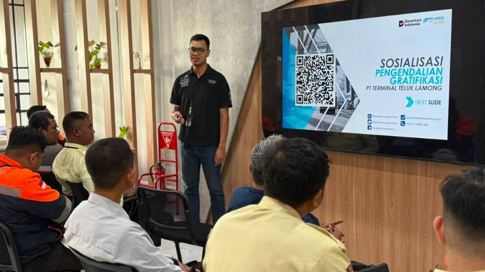 Terminal Teluk Lamong Perkuat Integritas, Sosialisasikan WBS dan Anti-Gratifikasi